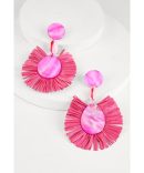 Cross Cut Out Statement Drop Earrings