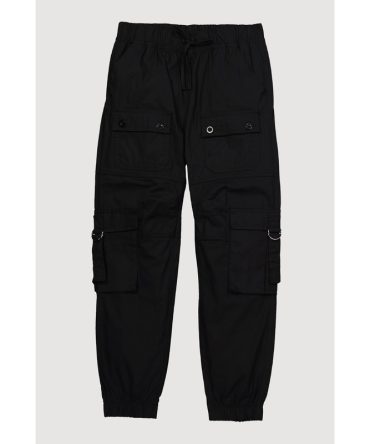 Girls D Ring Tabbed Cargo Joggers