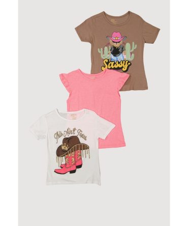Girls This Aint Texas Graphic Tees 3 Pack