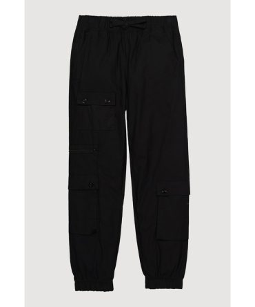Girls Zip Detail Cargo Pocket Pants