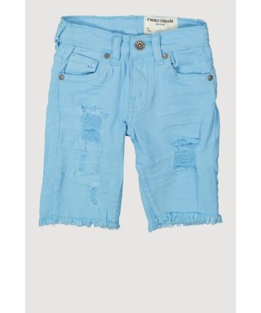 Little Boys Solid Frayed Distressed Denim Shorts