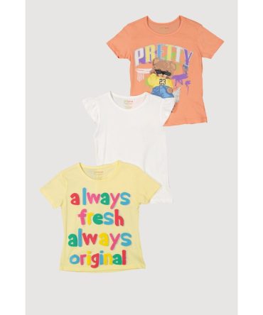 Little Girls Always Fresh Graphic Tees 3 Pack