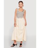 Smocked Handkerchief Hem Tube Dress
