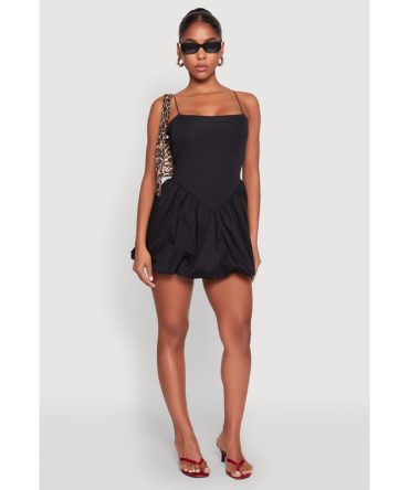 Square Neck Bubble Dress