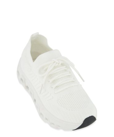 Textured Knit Cut Out Sole Slip On Sneakers
