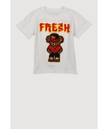 Toddler Boys Fresh Bear Chenille Graphic Tee
