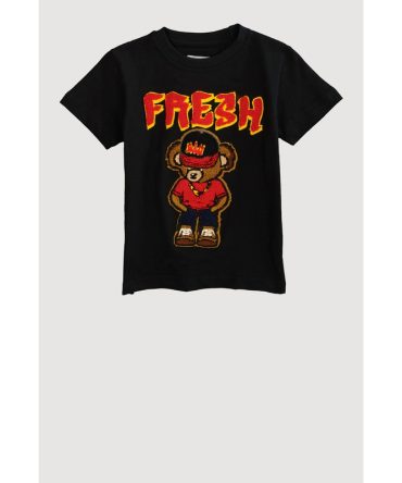 Toddler Boys Fresh Bear Chenille Graphic Top