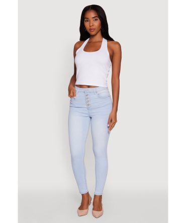 WAX High Waisted Skinny Leg Stretch Jeans