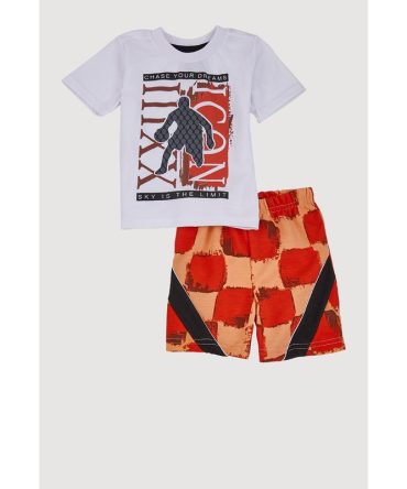 Baby Boys 12-24M Chase Your Dreams Graphic Tee and Shorts