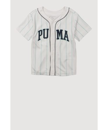 Littlle Boys Puma Striped Baseball Tee