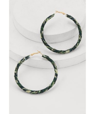 Oversized Wrapped Hoop Earrings