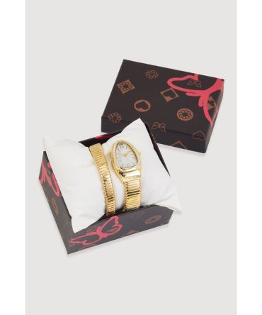 Rhinestone Studded Snake Watch