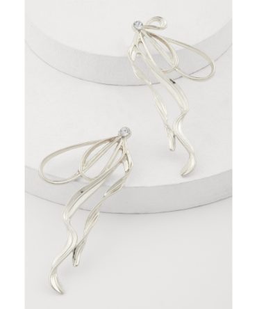Sculptural Bow Drop Earrings