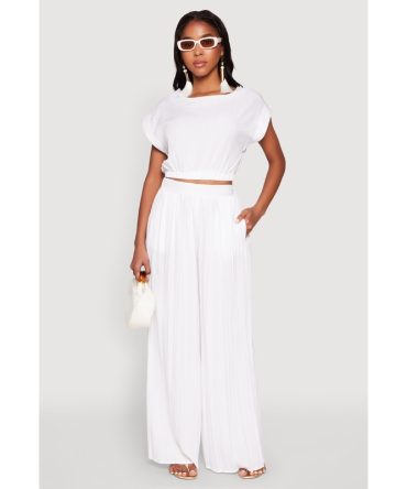 Shadow Stripe High Waisted Pants