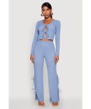 Toggle Drawstring Cargo Capris