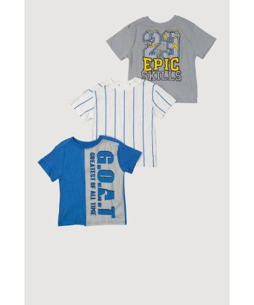Toddler Boys Graphic Print Tees 3 Pack