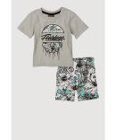 Baby Boys 12-24M Here Comes Teddy Graphic Hoodie and Shorts