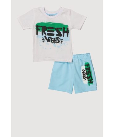Baby Boys 12-24M Fresh Vibes Graphic Tee and Shorts