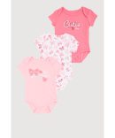 Baby Girls 0-9M Daisy Graphic Hooded Top and Shorts