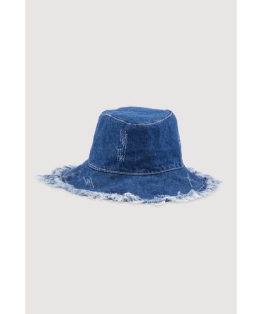 Distressed Denim Bucket Hat