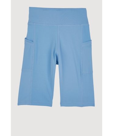 Girls Side Pocket Biker Shorts