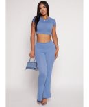 Satin Zip Cargo Pants