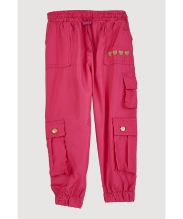 Toddler Girls Heart Detail Cargo Joggers