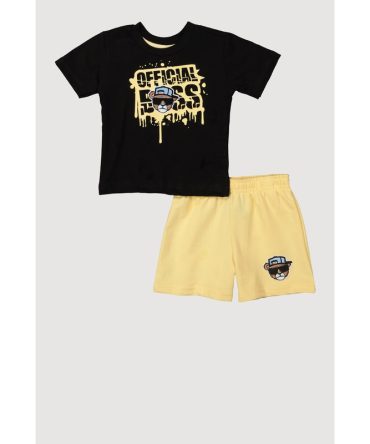 Baby Boys 12-24M Official Boss Graphic Tee and Shorts