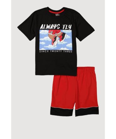 Boys Always Fly Graphic Tee and Shorts