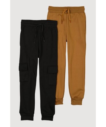Boys Drawstring Joggers 2 Pack