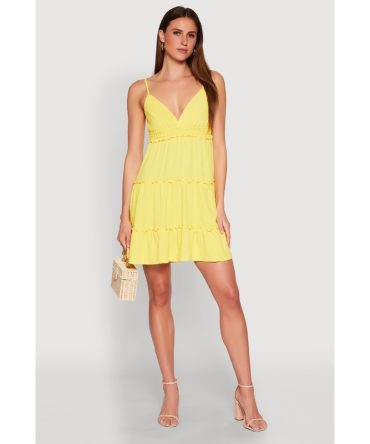 Crepe Knit Tiered Midi Dress