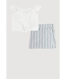 Girls Self Love Ruched Graphic Tee