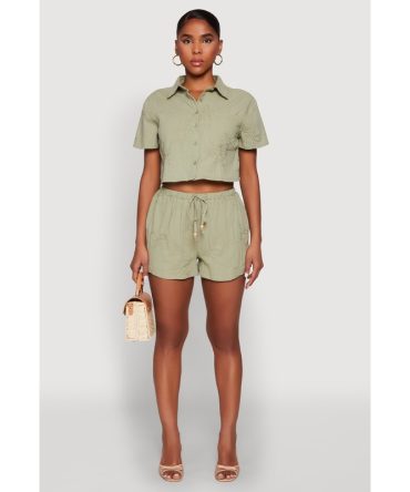 Haute Monde Starfish Decorative Stitch Shorts