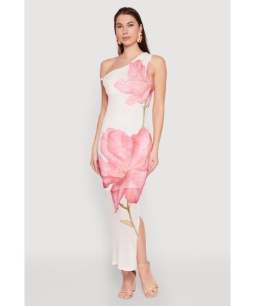 Iris One Shoulder Floral Print Maxi Dress