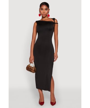 Iris Twisted One Shoulder Midi Dress