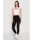 Side Laser Cut Seamless Leggings