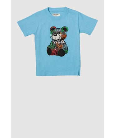 Toddler Boys Embroidered Graffiti Bear Graphic Top