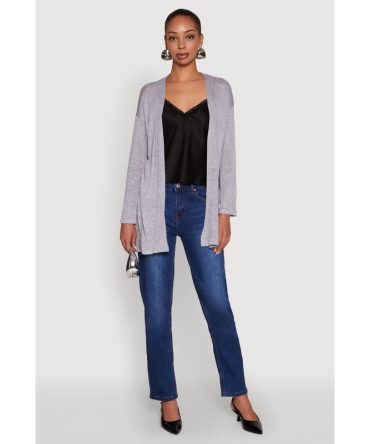 Ambiance Brushed Knit Long Sleeve Duster
