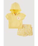 Baby Girls 12-24M Distressed Vest and Pleated Skirt