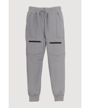 Boys Textured Knit Cargo Joggers