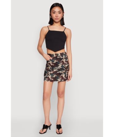 Camouflage Cargo Skirt