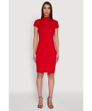 Elegant Sleeveless Plisse Empire Waist Dress