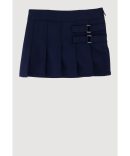 Contrast Waistband Wide Leg Dress Pants