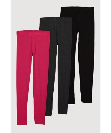 Girls Assorted Leggings 3 Pack