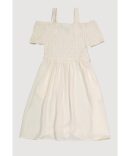 Girls Striped Smocked Tiered Dress