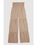 Girls Belted Decorative Stitch Cargo Pants