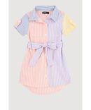 Trendy High Waisted Pinstripe Crepe Knit Shorts