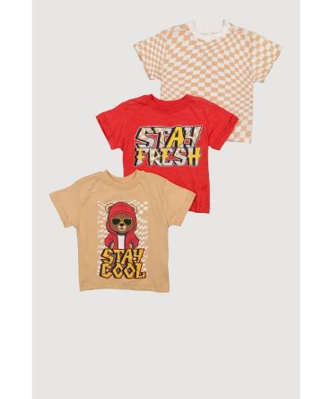 Baby Boys 12-24M Stay Fresh Stay Cool Graphic Tees 3 Pack