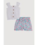 Varsity Striped Drop Waist Skort