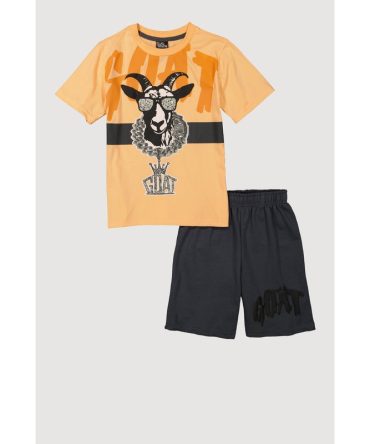 Boys GOAT Graphic Tee and Sweatshorts
